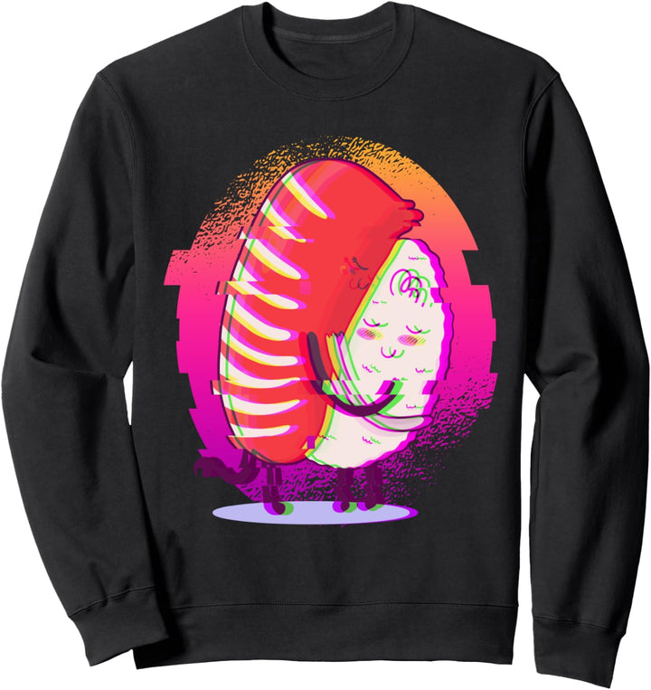Sushi Hug Kawaii Japanese Food Japanese Aesthetic Sweatshirt