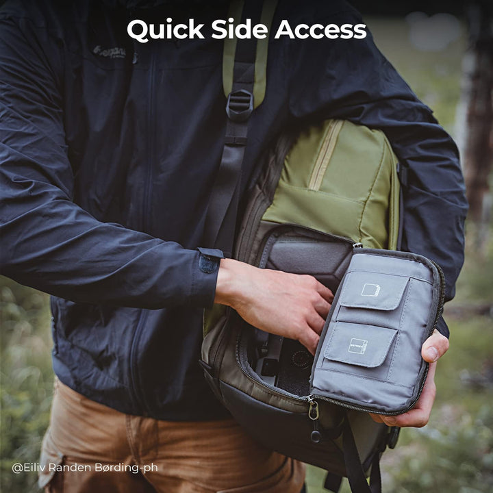 K&F CONCEPT Kamerarucksäcke 20L, Grosse Camera Backpack 15,6 Zoll Laptopfach, Spritzwassergeschutzt