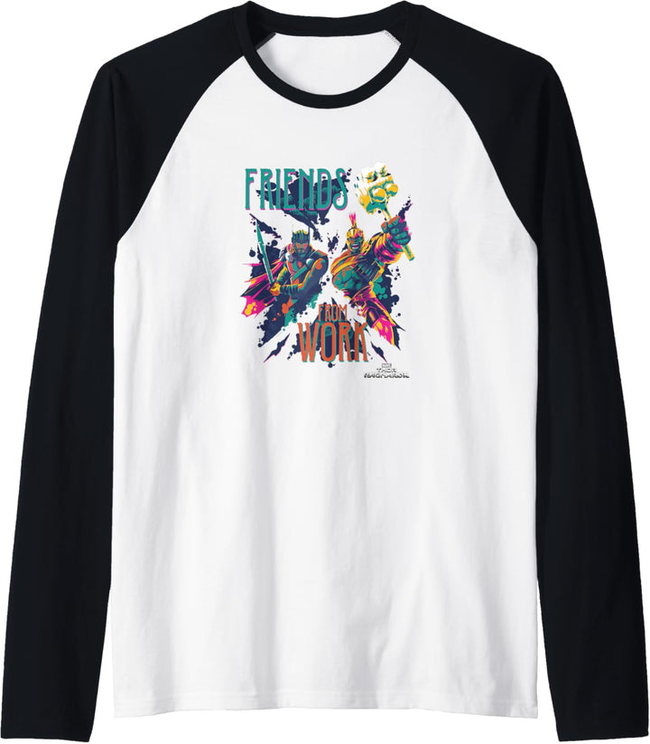 Marvel Thor: Ragnarok Thanos & Thor Friends From Work Raglan
