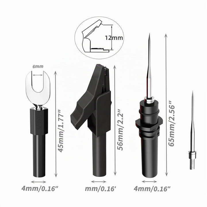 Cleqee 30 Stück Bananenstecker Silikon Testleitungen-Set, 4 mm vollständig isoliert, Sicherheitsumma