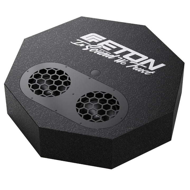 ETON Res 5 Flat: Flacher Aktiv-Subwoofer für die Reserverad-Mulde, Bassreflex Bassbox mit 2 x 5“ (2
