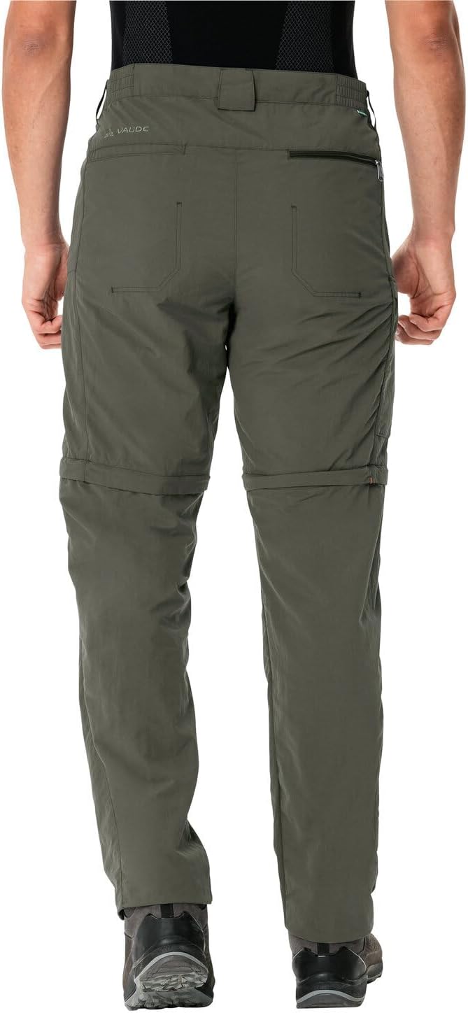 VAUDE Herren Hose Men's Farley Zo Pants V 46 Kurz Khaki, 46 Kurz Khaki
