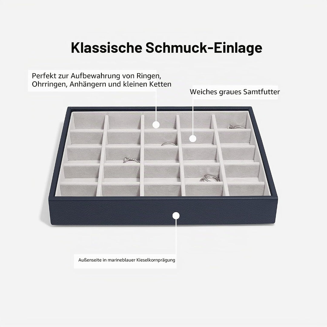 Stackers Marine Klassisch Schmuckschatulle -3 Navy, Navy