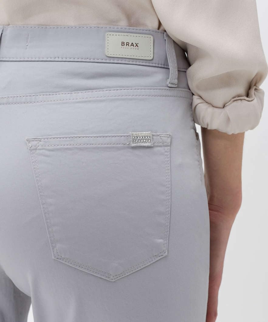 BRAX Damen Jeans Hose Style Mary Baumwollsatinstretch Toffee 36W / 30L Grau, 36W / 30L Grau