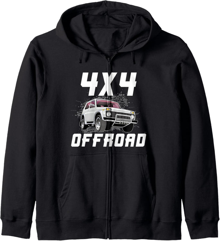 Lada Niva 4x4 Offroad russischer Geländewagen Kapuzenjacke