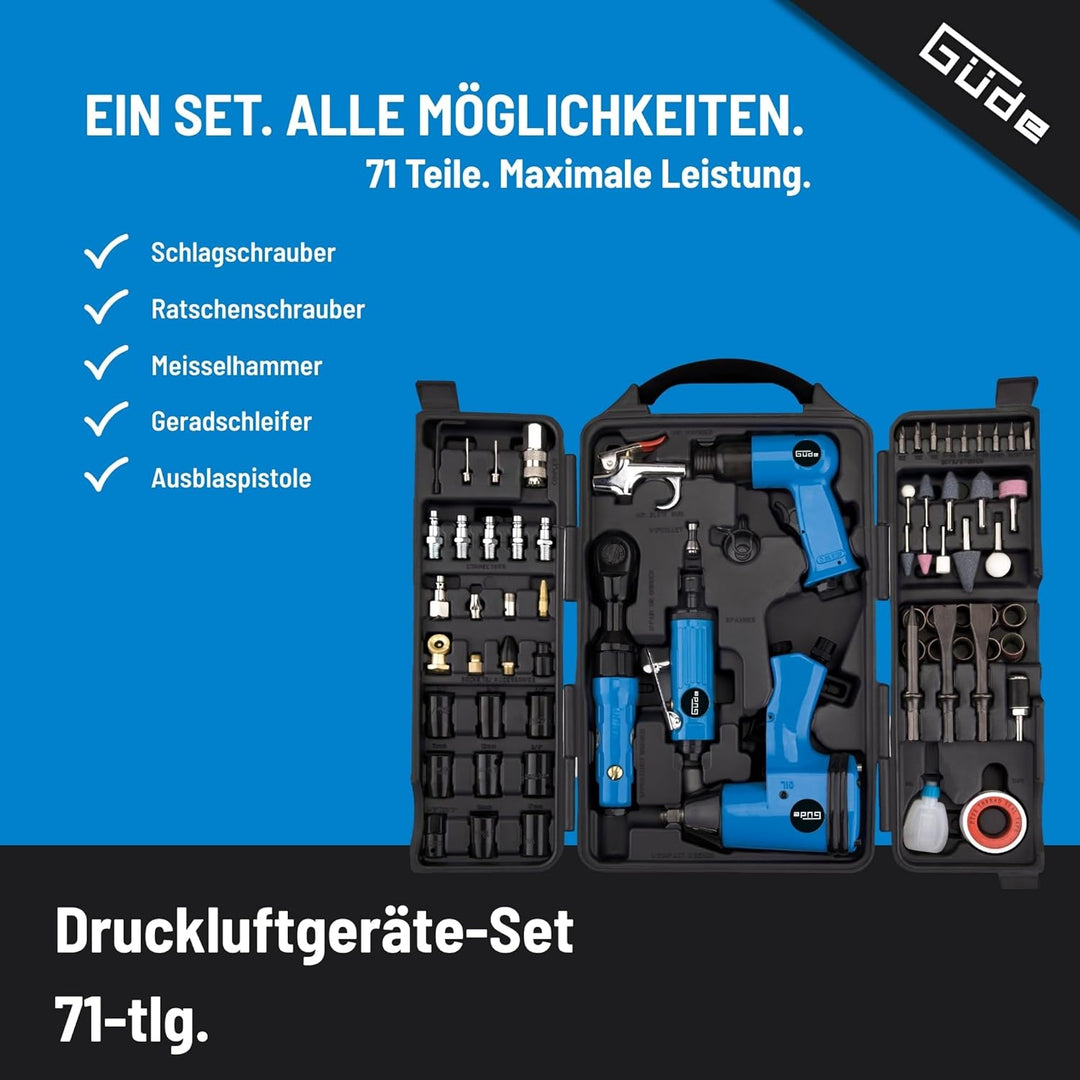 Güde Druckluftgeräte-Set 71 Tlg. # 40401