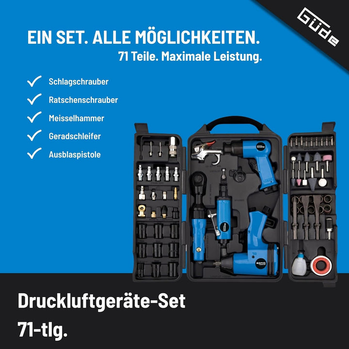 Güde Druckluftgeräte-Set 71 Tlg. # 40401