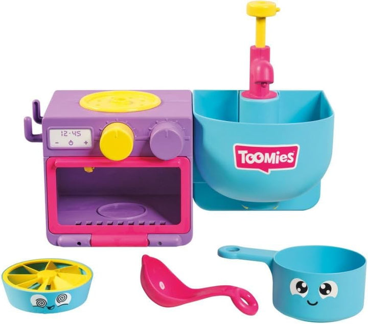 Toomies Bubble &amp; Bake Badewannen Küche, Baby Badespielzeug, Wasserspielzeug, Badespielzeug für Klein