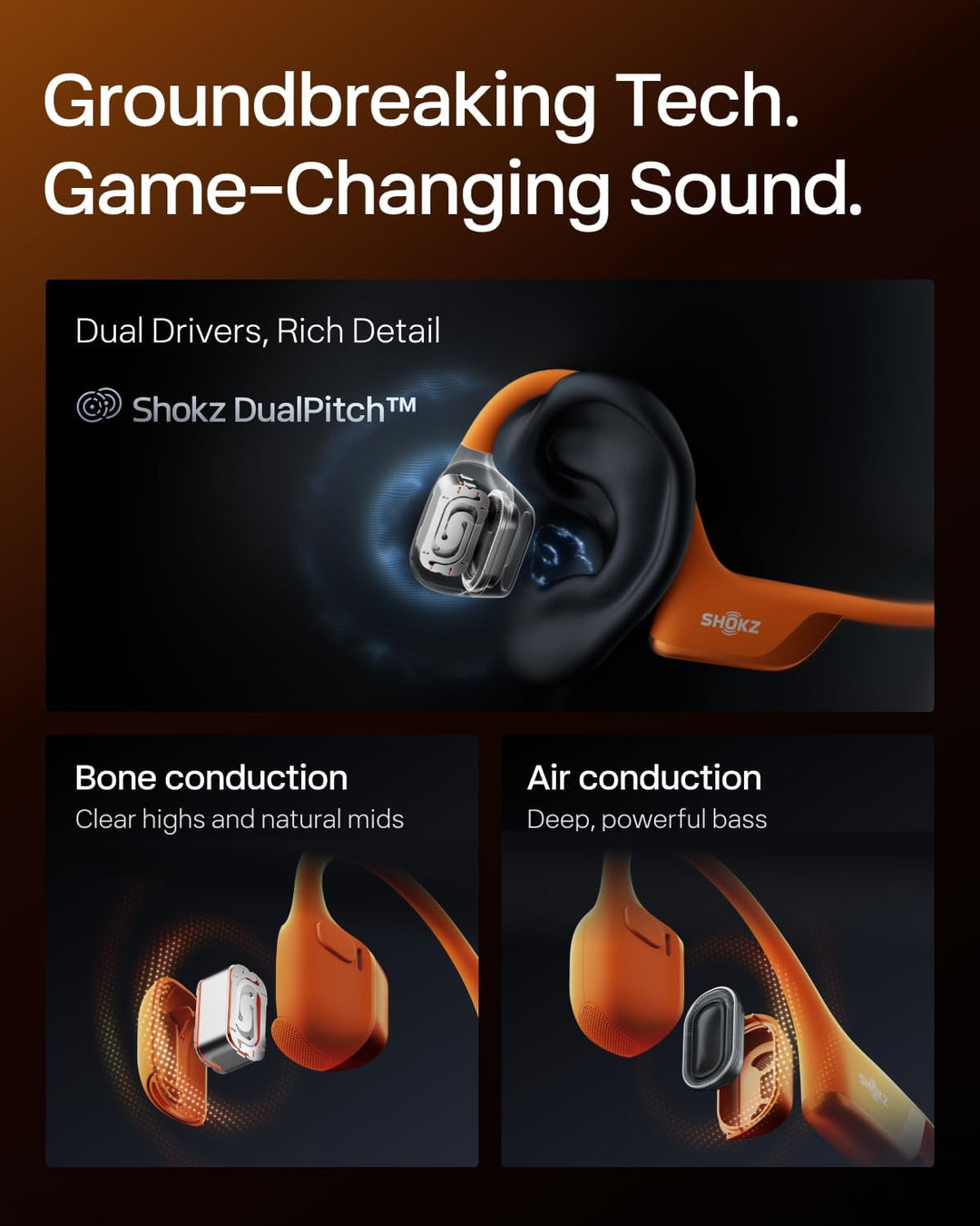 SHOKZ OpenRun Pro 2 Mini Knochenschall Sportkopfhörer, Open-Ear-Ohrhörer mit Bluetooth 5.3, Mikrofon