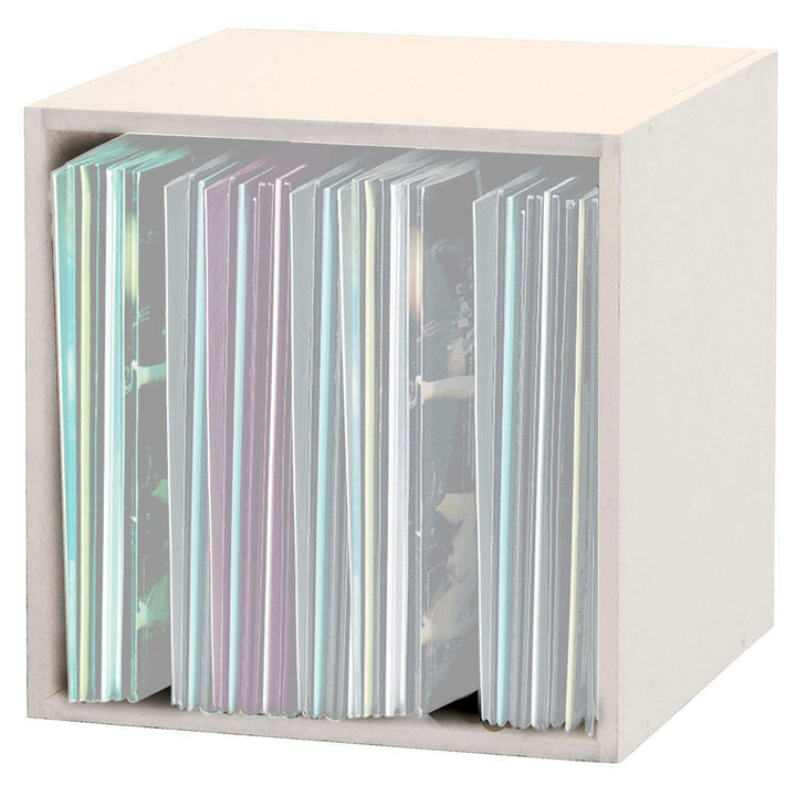 Glorious Record Box white 110 - bis zu 110 Platten im 12''-Format, problemlos stapelbar, optisch abg