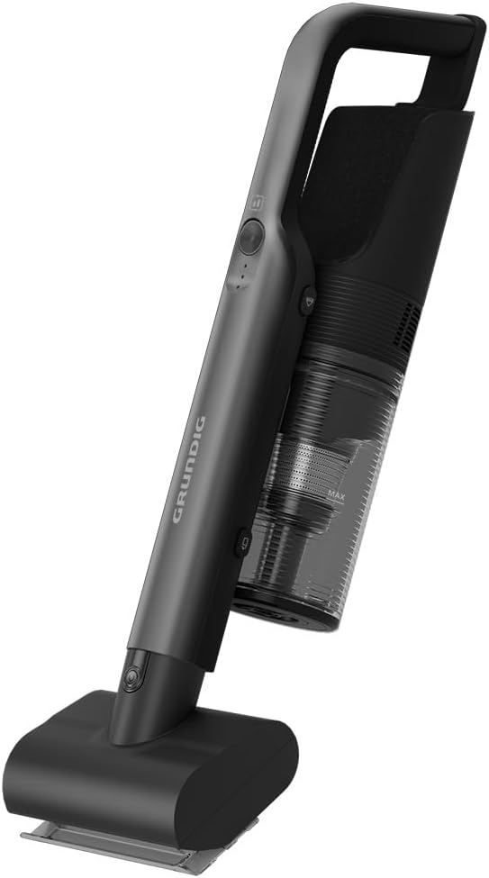 Grundig VCP 5430 2 in 1 Akkusauger TrayClean-Technologie, Elektrische Turbobürste mit LED-Licht, 2 S