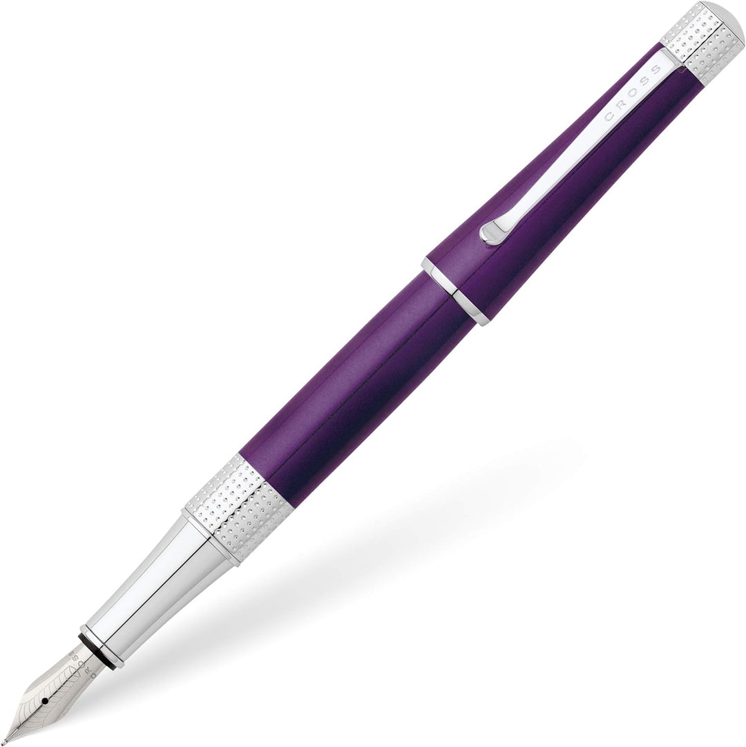 Cross Beverly Füller (Federstärke: M, Schreibfarbe: schwarz) violett-lack Violett-Lack Geschenkbox,