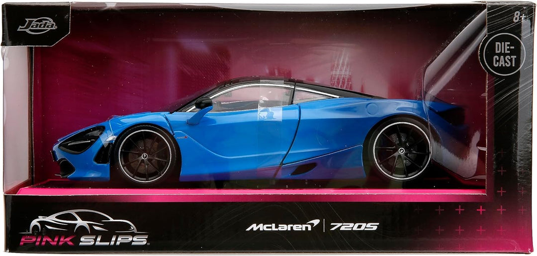 Jada Pink Slips 1:24 W2 McLaren 720S Druckguss-Auto mit Basis, Spielzeug für Kinder und Erwachsene (