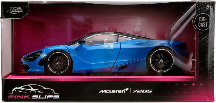 Jada Pink Slips 1:24 W2 McLaren 720S Druckguss-Auto mit Basis, Spielzeug für Kinder und Erwachsene (