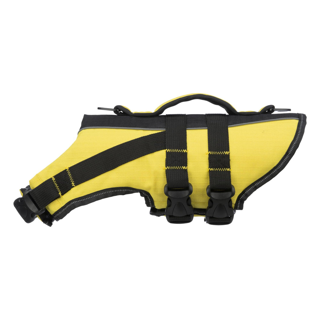 Trixie 30129 Schwimmweste für Hunde, XL, schwarz/gelb schwarz/gelb XL(1er Pack), schwarz/gelb XL(1er