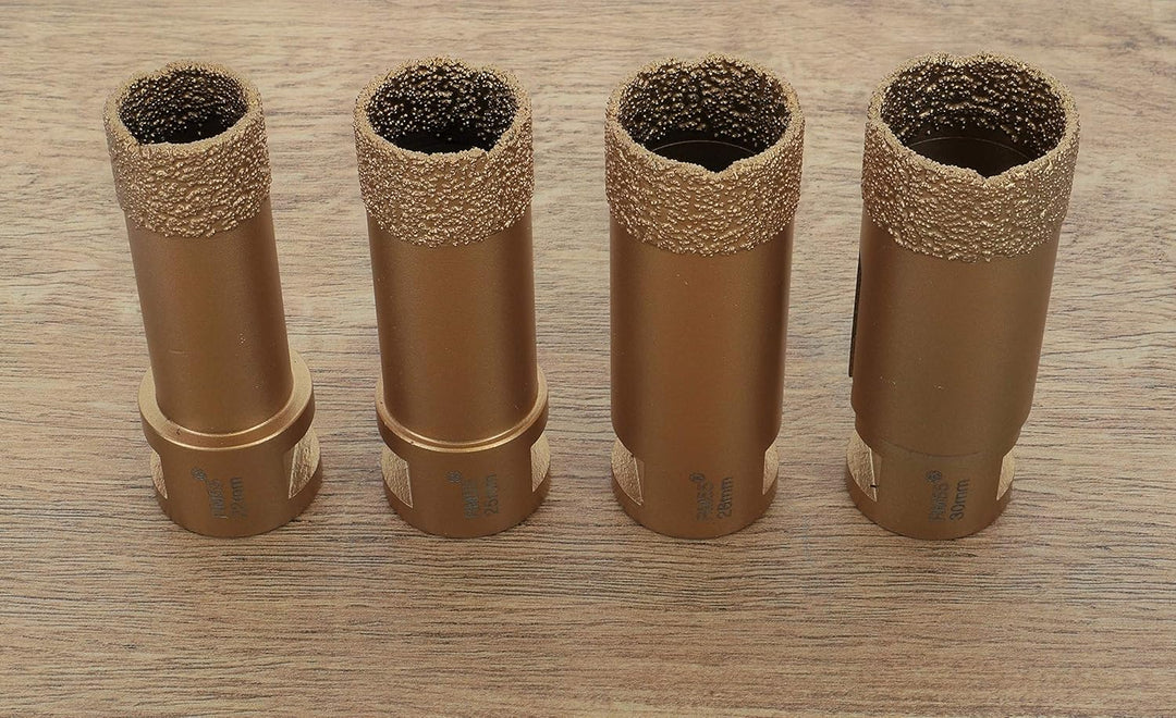 PRODIAMANT Profi Fliesenbohrer Fliese 25 mm x M14 Diamantbohrer Winkelschleifer für trockenbohren in