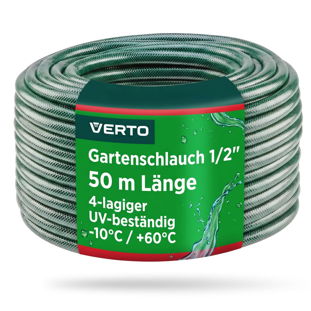 VERTO Gartenschlauch ECONOMIC, UV-beständig, Bruchfestigkeit 20 bar, Algenablagerungsverhinderungssy