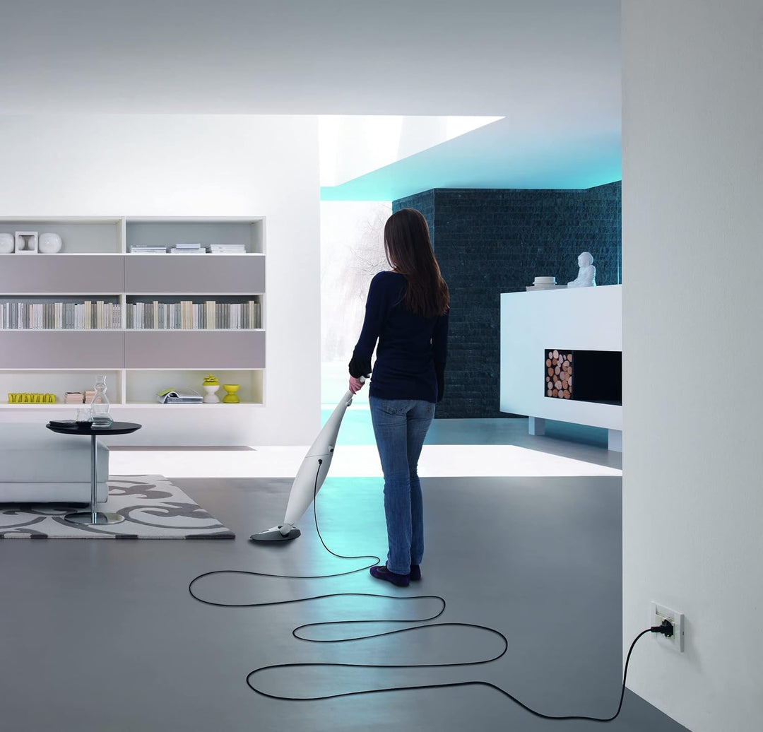 De'Longhi XL130.21 Colombina Class Elektrostaubsauger mit Beutel Elektrischer Besen, Elektrischer Be