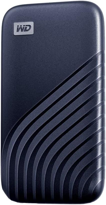 WD My Passport SSD 2 TB mobiler SSD Speicher (NVMe-Technologie, USB-C und USB 3.2 Gen-2 kompatibel,