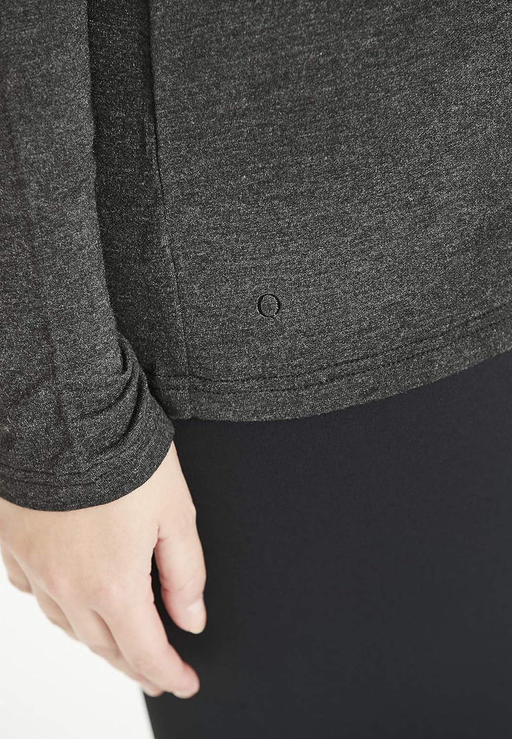 Q by Endurance Damen Langarmshirt CIHERA Melange 1001 Black 46