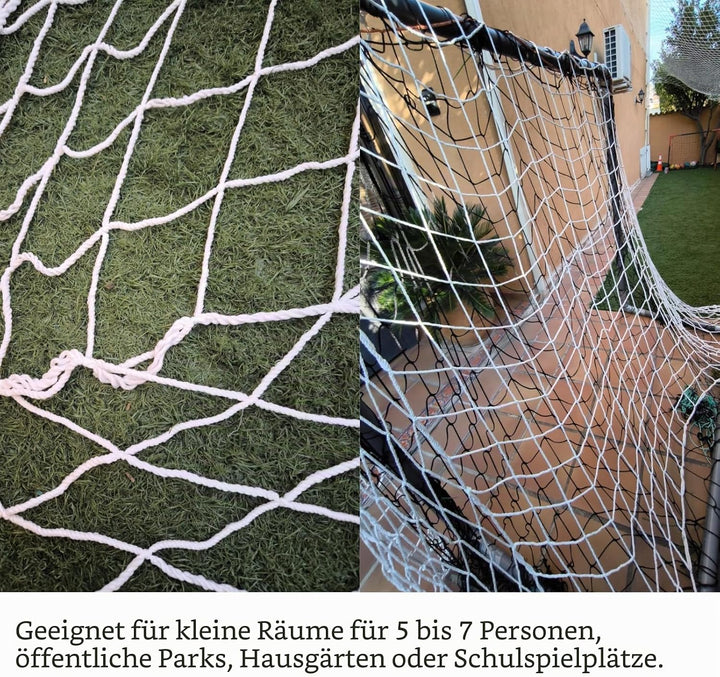 Fussballnetz 3,6x1,8 m Sport Ersatz Fussballtornetz Polypropylenfaser Wetterfeste Zubehör für Fussba