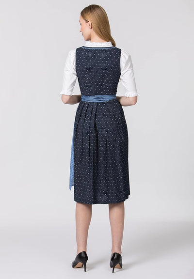 Stockerpoint Damen Dirndl Dunja Kleid für besondere Anlässe 32 Dunkelblau, 32 Dunkelblau