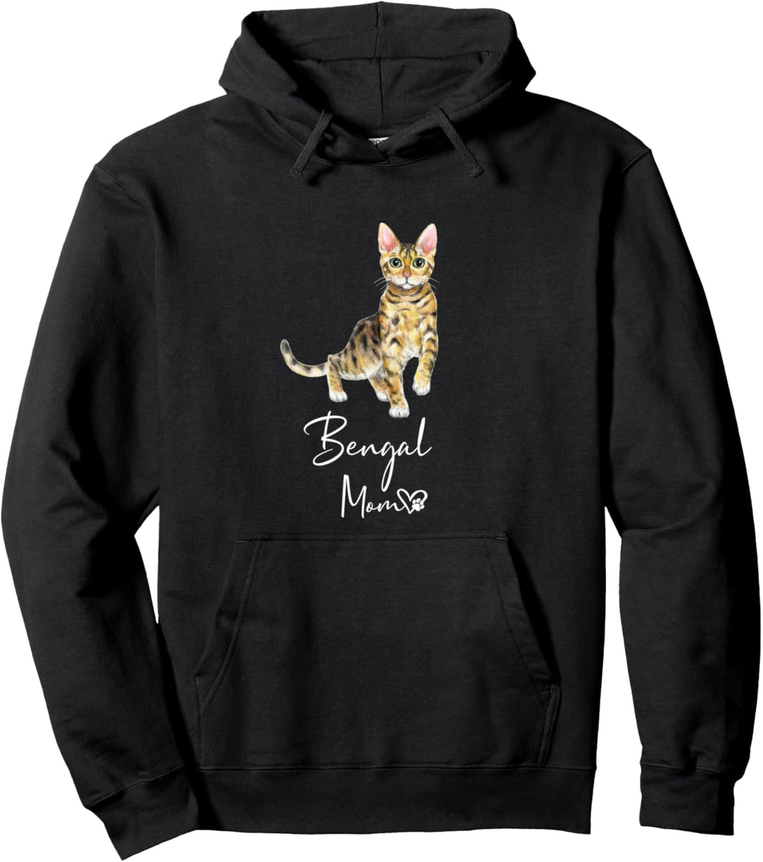 BENGAL MOM Mama Katze Katzenmama Frauchen Pullover Hoodie