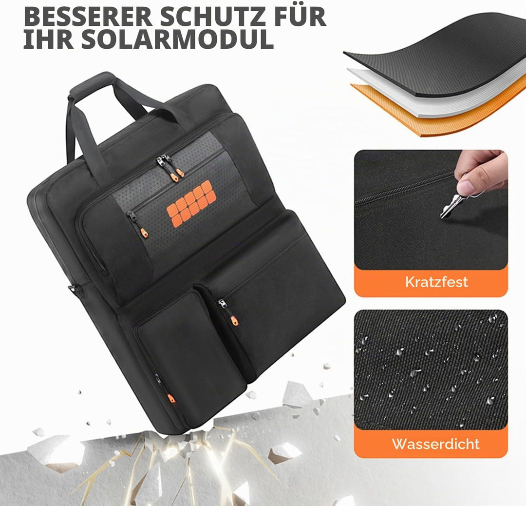 Tragetasche kompatibel mit Jackery SolarSaga 100W 200W 200W Bifacial Portable Solar Panel, Reise-Auf