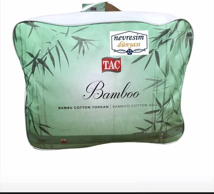 Tiara Bambus Baumwolle Blumenmuster 100% Baumwolle Steppdecke, Weiss, Doppel (195 x 215 cm)
