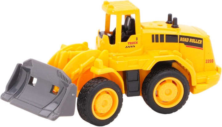Toyland® Packung mit 4 Miniatur-Baufahrzeugen – Betonmischer, Sprinkler, Bagger und Planierraupe – K