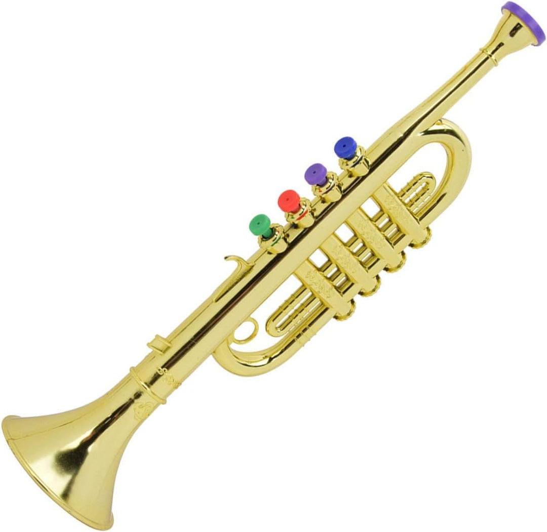 Golden beschichtete Trompete ABS Trompete Wind Musikinstrument f¨¹r Kinder Vorschule Musik Spielzeug