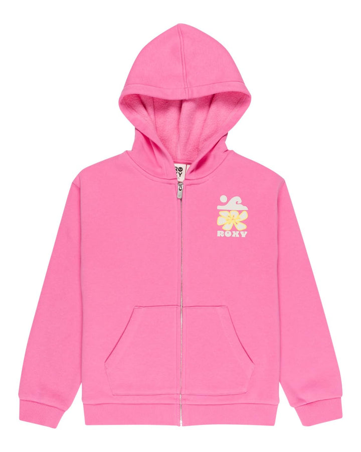 Roxy Mädchen Surf Feeling Zipped Brushed Sweatshirt (1er Pack) 4 Jahre Pink Cosmos, 4 Jahre Pink Cos