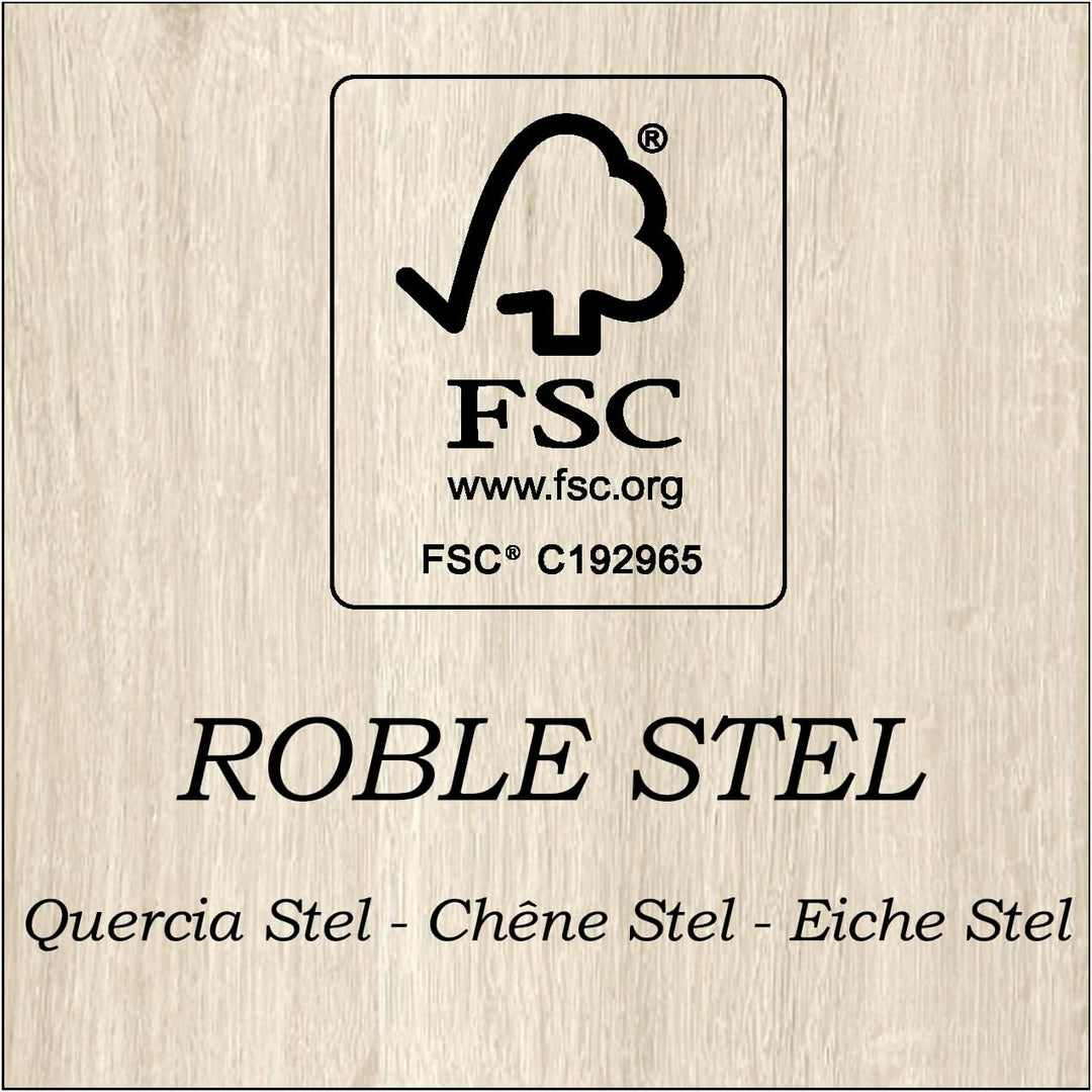 Henor Riser-Halterung für TV aus FSC® Holz 90 x 35 x 15 cm Eiche Stel. Unterstützt 60 kg. 90x35x15 E