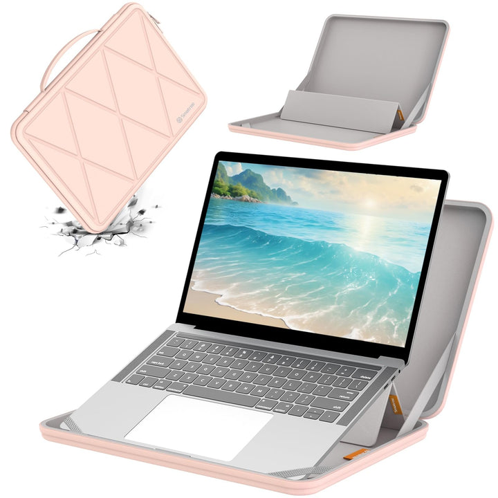 Smatree MS52T Laptop Hartschalenhülle aus Eva mit Laptopständer, für 13,5 Zoll Microsoft Surface 6/5