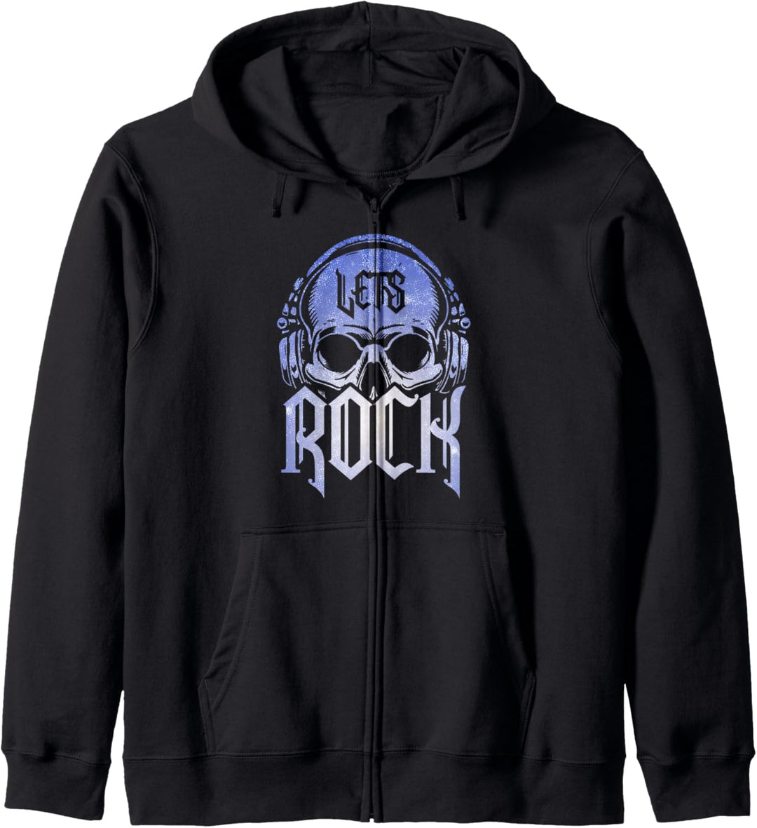 Lets Rock & Roll Gitarren Spieler Rockmusik Rock and Roll Kapuzenjacke