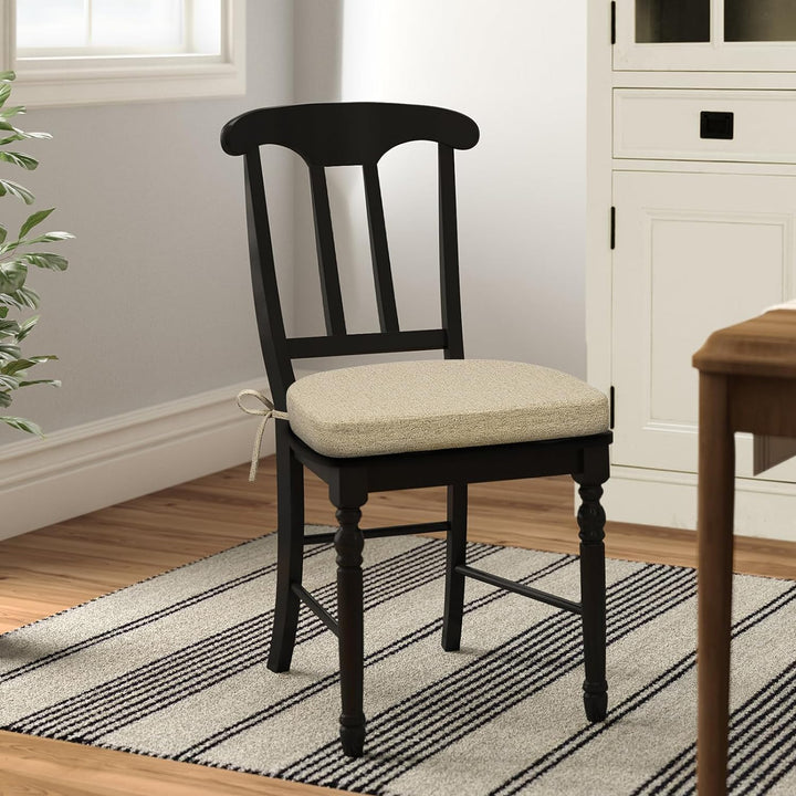 TANYOO 2er Set Sitzkissen Stuhl Waschbares Stuhlkissen mit Bindeband 43 * 41cm Rutschfestes Sitzpols