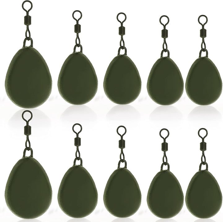 Croch Karpfen Zubehöre Set 10 Stück 4 Verschiedene Grösse mit Wirbel zum karpfenangeln