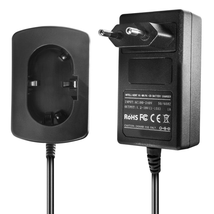Ladegerät kompatibel mit Makita Ni-MH/Ni-CD Werkzeug-Akkus 7.2-9.6V, 9.6V, 12V, 14.4V, 18V - 1.5A, 1