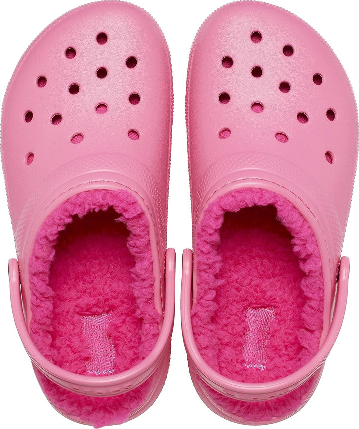 Crocs Unisex Kinder Classic Lined Clogs | Fuzzy SlippersHolzschuh 30 EU Hyper Pink, 30 EU Hyper Pink