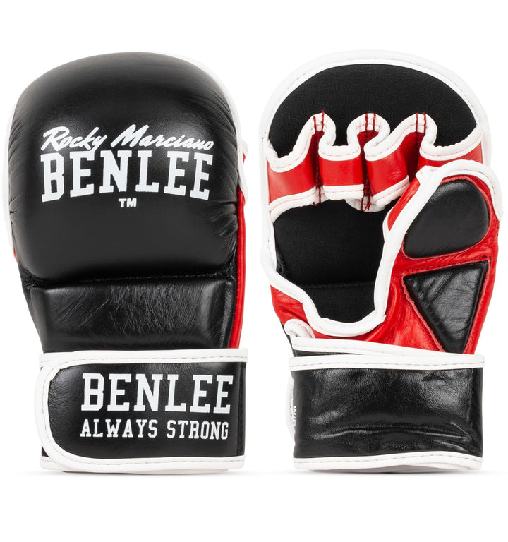 BENLEE MMA-Trainingshandschuhe aus Leder (1 Paar) Striker L-XL Schwarz, L-XL Schwarz