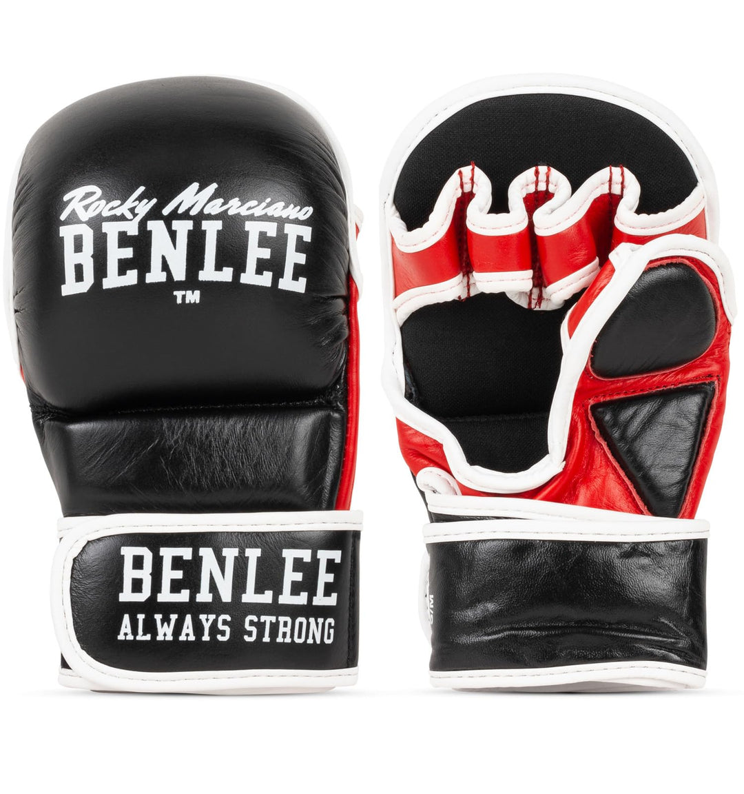 BENLEE MMA-Trainingshandschuhe aus Leder (1 Paar) Striker S/M Schwarz, S/M Schwarz
