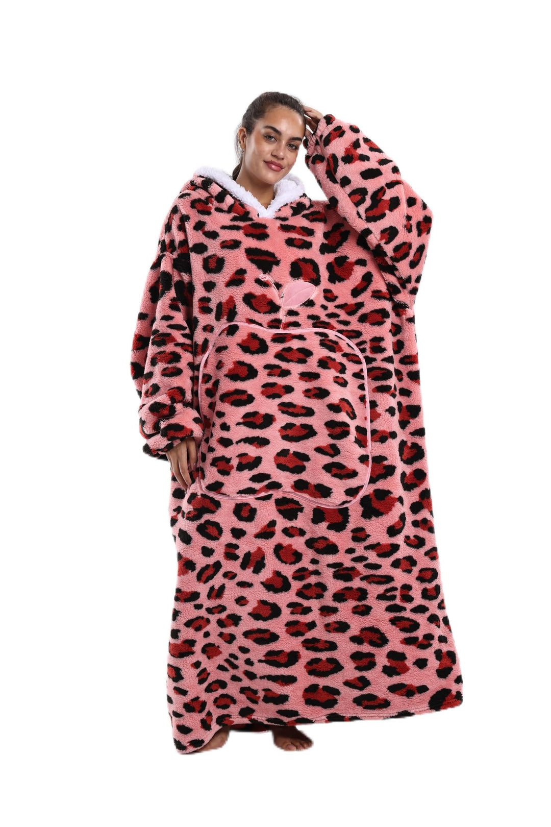 Lange Hoodie Decke mit Ärmeln für Damen &amp; Erwachsene - Kuscheldecke mit Ärmeln - Weiche &amp; Warme Deck