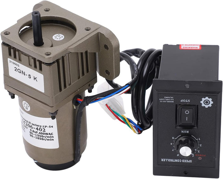 AC-Getriebemotor, AC 220V 6W Einphasen-Asynchron-Getriebemotor mit einstellbarer Geschwindigkeit (5K