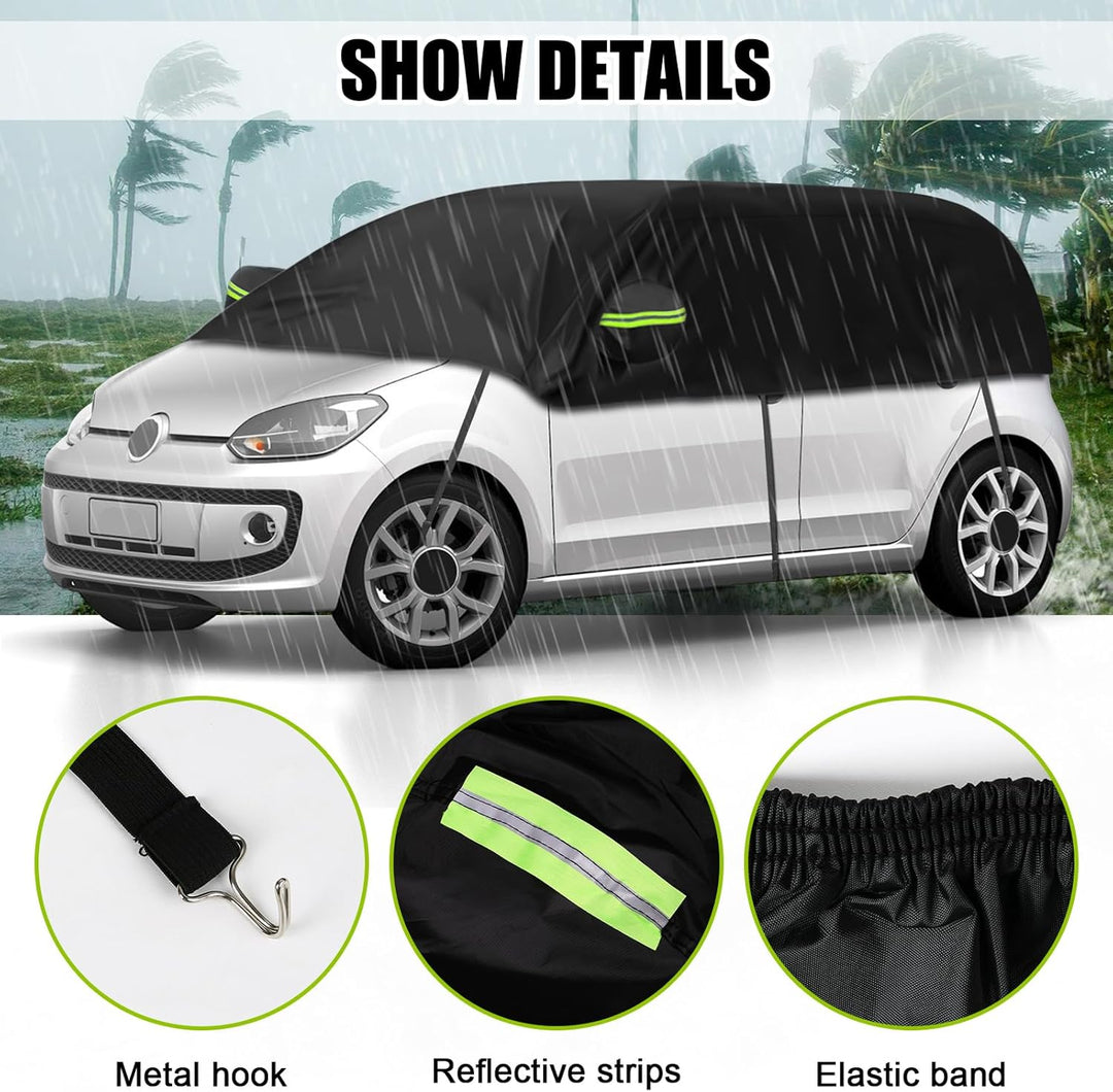 Autoabdeckung Wasserdicht Ersatz für VW UP/SEAT MII//Skoda Citigo 2011-2024, Halbgarage, Autohülle A