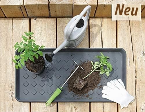 2X Schuhtablett 71x35 cm Schwarz – Schuhwanne mit Hohem Rand (3,3cm), Schuhabtropfschale Kunststoff,