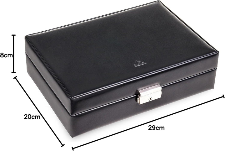 SACHER Uhrenetui für 12 Uhren new classic/schwarz (Leder)