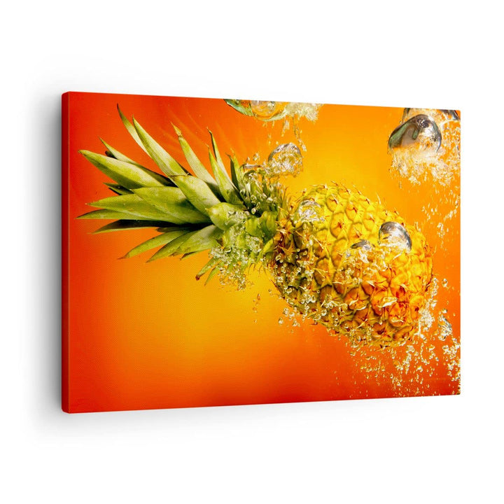 Bilder auf Leinwand Karibik ananas frucht gesund Leinwandbild 70x50cm Wandbilder Dekoration Wohnzimm