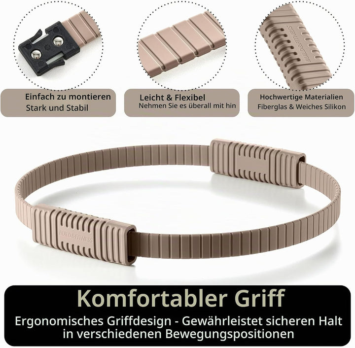 Build &amp; Fitness Pilates Ring – 34,3 cm grosser Magic Circle für Oberschenkel, Rumpf und Arme – Leich