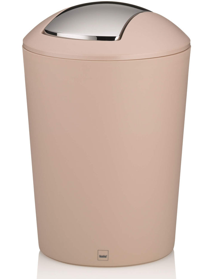 kela Schwingdeckeleimer, Kunststoff, Creme, 5 Liter, 22769, Creme
