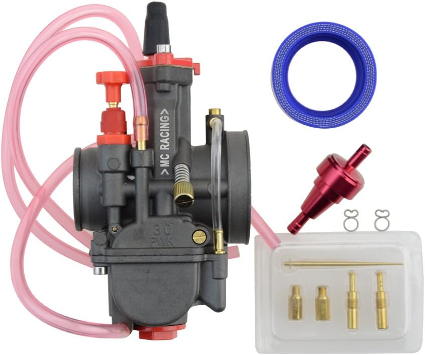 GOOFIT 30mm PWKVergaser Ersatz für 2 oder 4 Hub Motor 125cc 250cc Motorrad Dirtbike Scooter 30mm Ver